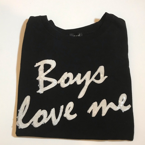Boys Love Me Sweater Tee - Picture 7 of 7